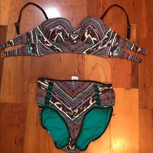 High Waist Bathing Suit by Kenneth Cole